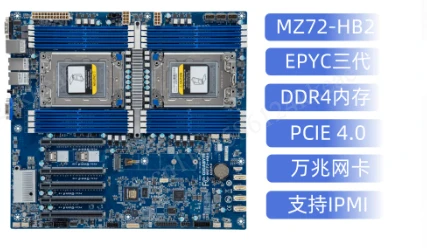 Материнская плата MZ72-HB2 с д – обзор и цена Dual Socket Sp3 Epyc Motherboard
